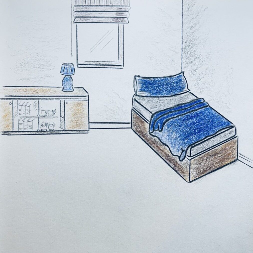 A Covid-19 Living in Isolation Illustrative Drawing Updated